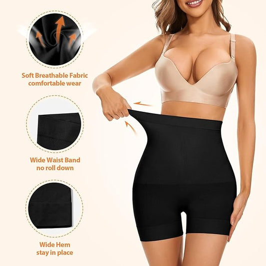 Tummy Tucker for Women | Seamless Body Shaper | High Waist Shapewear for Tummy and Belly Fat Control | Full Body Slimming Shaper for Saree & Bodycon Dresses | Invisible Under Dress Shapewear | Waist Trainer Corset Slim Fit